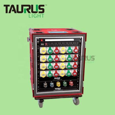 China 24x16A ECO 3pin produced professional electrical equipment power distributor box 24 ch CEE Power Rack for sale