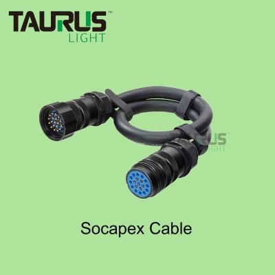 China Socapex 19pin male electrical stage cable extension to female connector for sale