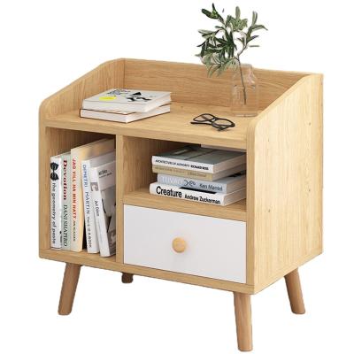 China (Other) Hot Sale Bedroom Furniture Leather Storage Adjustable Bedside Table for sale