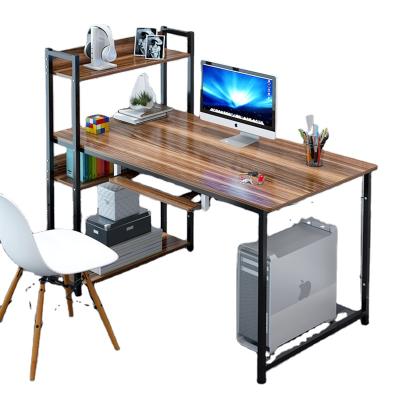 China (Other) Modern Style Adjustable Computer Desk With Shelf Wood Office Study Table for sale