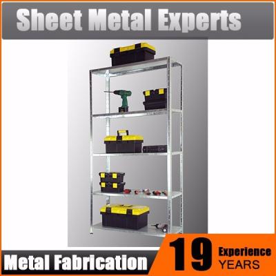 China Corrosion Protection Industrial Metal Shelf 5 Tier Metal Garage Storage Rivet Shelving for sale