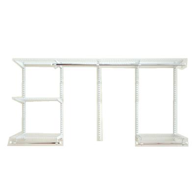 China Modern Metal Clothes Organizer Bedroom Wardrobe Closet Hanging Shelving System for sale