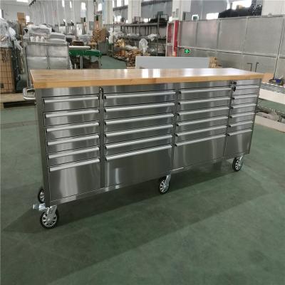 China Modern Rolling Tool Box Set Cabinet Workshop Garage Metal Tool Cart for sale