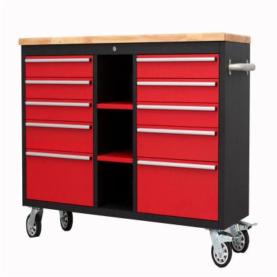 China Steel Garage Tool Chest Roller Cart Tool Box Tool Storage Cabinet with Wheels for sale