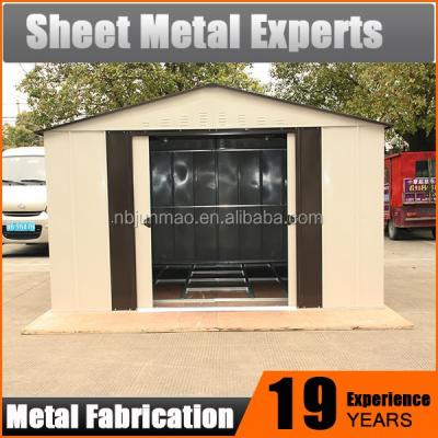 China Easily Assembled Prefab Homes Storage Shed Metal Garden Sheds Steel Garden Shed Garden Storage House for sale