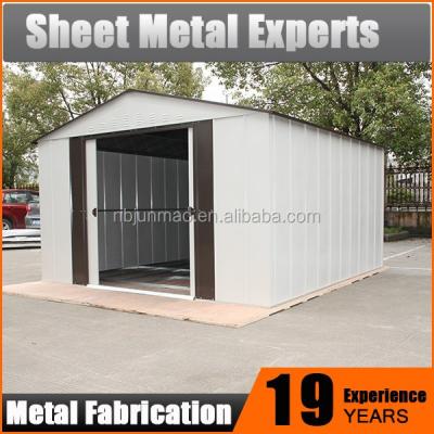 China Low Cost Mobile Steel Shed Easily Assembled Metal Shed Outdoor Garden Yard Shed Prefab House for sale