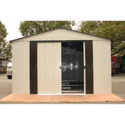 China 8*9 Feet Steel Metal Shed Storage Shed Easy Assembly Steel Garden Warehouse Easily Assembled for sale