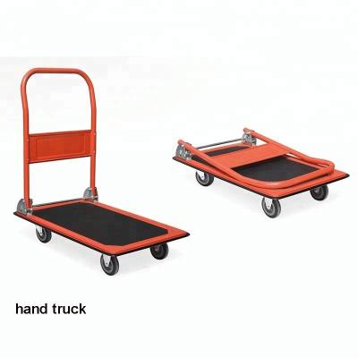 China Supermarket / Storage / Handle Stainless Steel Multifunctional Folding Cheap Hand Truck for sale