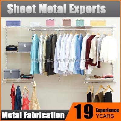 China Contemporary Cheap Storage Customized Closet Systems Open Style Metal Material DIY DIY for sale