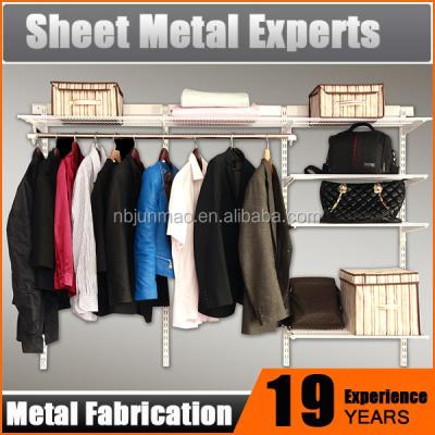 China Sustainable Customized Metal Closet Systems Hanging Clothes Wardrobe System for sale