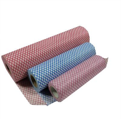 China Kitchen Chemical Bonded Nonwoven Cleaning Cloth Colored Printed Plain Nonwoven for sale