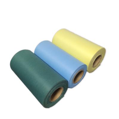 China Bonding Viscous Nonwoven Fabric Fabric Viable Chemical Raw Material Fabric Blue And Green For Surgical Drapes for sale