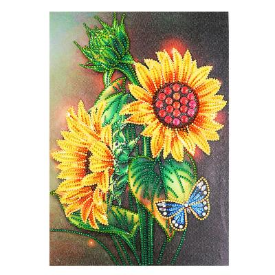 China Home decoration; gifts ; wedding diy painting special shaped sunflower decoration diamond embroidery kit for sale