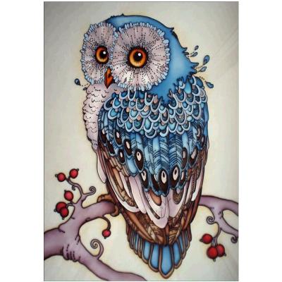 China Home decoration; gifts ; Wedding Decoration DIY Decorative Painting Round Full Diamond Embroidery Owl 5D Diamond Painting Kit for sale