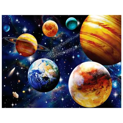 China Home decoration; gifts ; wedding embroidery Kit Round Full Diamond 5D Diamond Painting Planet 30*40 of Art Landscape DIY of decoration canvas for sale