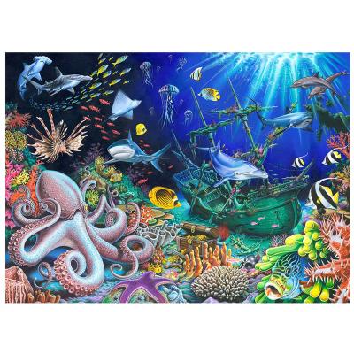 China Home decoration; gifts ; wedding full Diamond Embroidery Set DIY home decoration 5D Diamond Painting Underwater World Round landscape decoration for sale