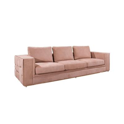 China (Size)Adjustable Modern Solid Wood Furniture With Cushions Sofa Set Living Room for sale