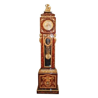 China (Size) Customized pure copper gilded luxury furniture luxury design adjustable full floor clock furniture for sale