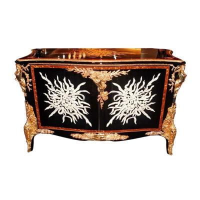 China Customized Design Luxury European Style Complete Entrance Cabinet Furniture Copper Clad Furniture DF/0901B for sale