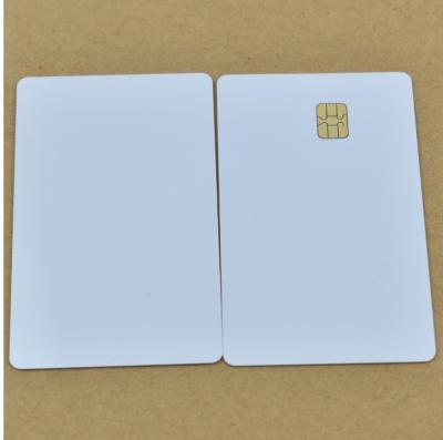 China ISO7816 13.56mhz magnetic stripe blank card with SEL 4442 chip 85.5*54mm for sale