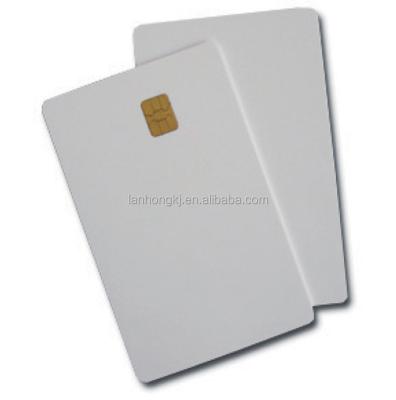 China PVC White SLE4442 / 5542 Memory Smart IC Touch Safe Card for sale