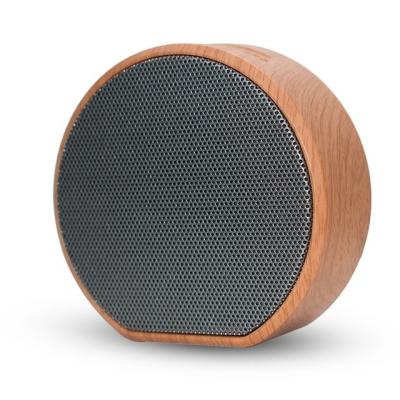 China No Design New Stylish Custom Logo Printing Wooden Grain A60 Mini Portable Wireless Speaker for sale