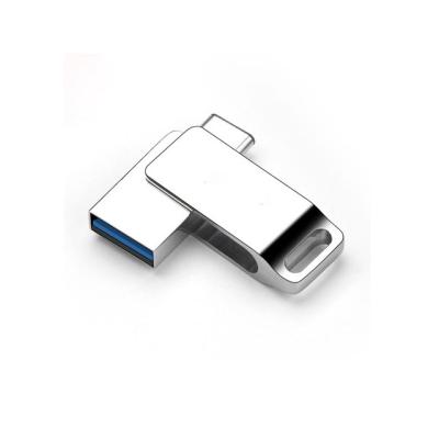 China Multi Function For Phone And Computer High Quality USB 3.0 Business Gift Customized Laser Etching Mini Logo 16GB 32GB 64GB Metal Type Key Drive C OTG USB Flash Drive for sale