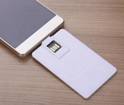 China 2021 4g 8GB 16GB 32gblank ultra thin business card usb with your OEM logo both sides, credit card usb flash order for sale