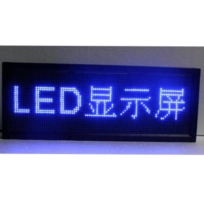 China High Quality Outdoor Led Text Message Sign Display P10 Module Hub12 DIP Blue Single Color 546 Module For Text Message Table Sign for sale