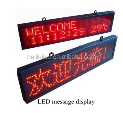 China Outdoor Led Time Temperature Display Led Gas Station Price Signs Single Color Led Signs for sale