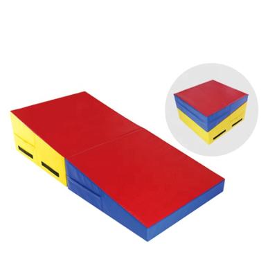 China Eco-friendly Indoor Soft Play Equipment Multifunctional Kids Playground Climbing Triangle Folding Pad for sale