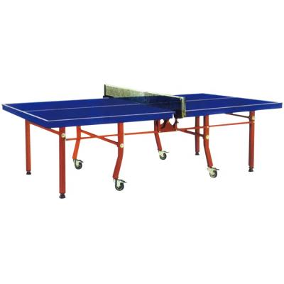 China Easily Used Mobile Indoor Cheap Price Table Tennis Tables Ping Pong Folding Table for sale