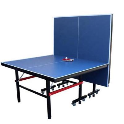 China Movable Simple Folding Legs Movable And Ping Pong Table Tennis Foldable Professional Table For Training for sale