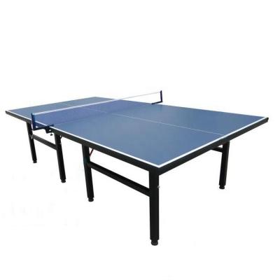 China Cheap Price Indoor HDF Table Foldable ITTF Ping Pong Table Foldable Table Tennis Without Casters for sale