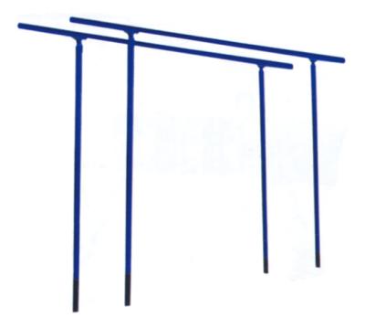 China Fitness Sporting Goods In-ground Parellel Training Bars for sale