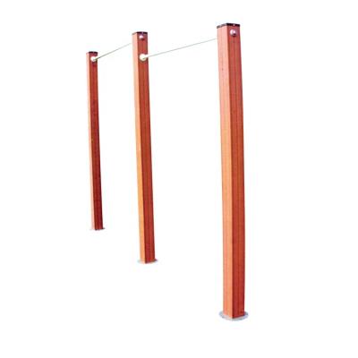 China Gymnastics Metal Park Horizontal Bar Two Use Plastic Wood Outdoor Unequal for sale