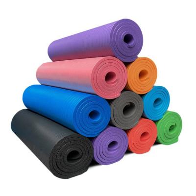 China Eco-Friendly Durable China Suppliers 10mm Extra Thick Exercise NBR Yoga Mat for sale