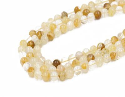 China 2021 fashionable citrine beads crystal loose beads wholesale natural loose citrine beads for sale