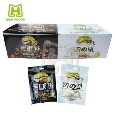 China Soft milk chocolate bitter coffee candy in boxes piece for sale