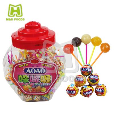 China 9g Natural Candy Many Flavors Fruity Hard Candy Lollipops for sale