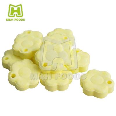 China Mini Yellow Flower Shape Press Natural Candy for sale