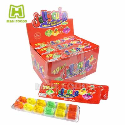 China Normal 75g Halal Meat Fruit Jelly Cube Candy in Boxes for sale