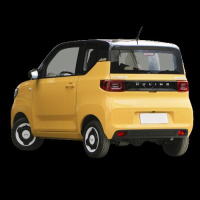 China Fabric SGMW WuLing HongGuang Mini EV Pure Electric Car 4 Seats Mini Vehicle NEDC Range 120km 2WD Macaron Edition Yellow for sale