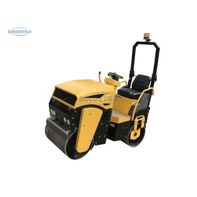 China Building Material Shops New 1200KG Gasoline Ride On Road Roller With Competitive Prices for sale