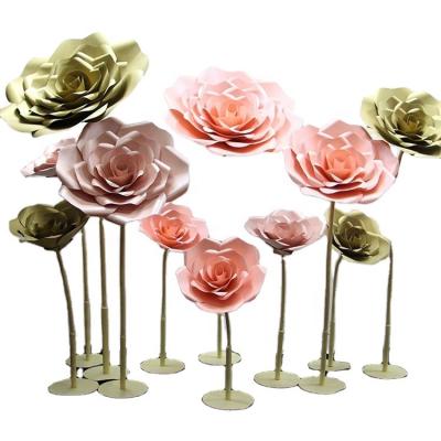 China Wedding new Shanghai factory direct artificial flowers party decoration giant standing paper flowers for sale