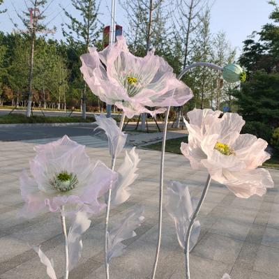 China Wedding artificial giant silk flower wedding decoration guide dream flowers decoration customization for sale