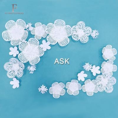 China Party decoration fashion artificial paper flower wall for wedding decoration and party decoration for sale