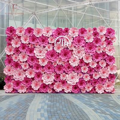 China Wholesale High Quality Party Decoration Artificial Giant Paper Flower For Wedding Decoration Party Decoration Wall Backdrop Window Display for sale