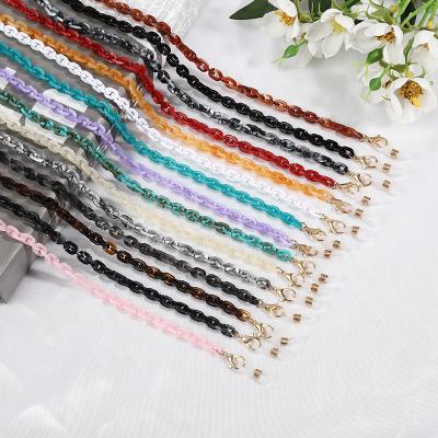 China Fashoin High Quality Acrylic Glasses Chains Elegant Girl's Glass Chain Women's Glass Chain for sale