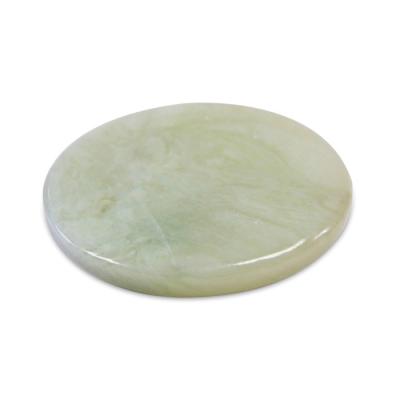 China Massage Eyelash Stone Whips Jade Green Glue Holder Extension Pallet Adhesive Pad for sale